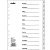 Разделитель по месяцам Январь-Декабрь А4 INDEX
