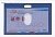 Бейдж горизонтальный ID CARD синий