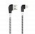 Кабель Smart Buy USB-8pin для Apple 1м 2А черный L-образными разъемами, тканевая оплетка