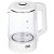 Чайник (стекло) Homestar HS-1008, мощность 1500 ВТ, объем 1.8 л, белый. 