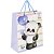 Пакет подарочный (1 штука) 26x13x32 см, ЗОЛОТАЯ СКАЗКА "Lovely Panda", глиттер, белый с голубым