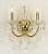 8117/2 GD+clear Candles wall lamp