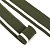 Подвяз трикотажный полиэстер арт.TBY.73080 цв.олива с белой полосой, 3,5х80см 1/5