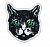 Аппликация пришивная арт.TBY.WJ1320 BLACK CAT 5х5,2см 1шт /20