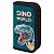 Пенал ПИФАГОР, 2 отделения, ламинированный картон, 19х11 см, "Dino world"