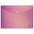 Папка-конверт на кнопке А4 СТАММ "Сияние" 180мкм, пластик, непрозрачная, розовый