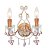 8112/2 CR+clear Candles wall lamp