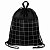 Мешок для обуви BRAUBERG БОЛЬШОЙ, с ручкой, карман на молнии, сетка, 49х41 см, "Checkered", 