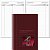 Книга менеджера А4 50л кл спираль бордо